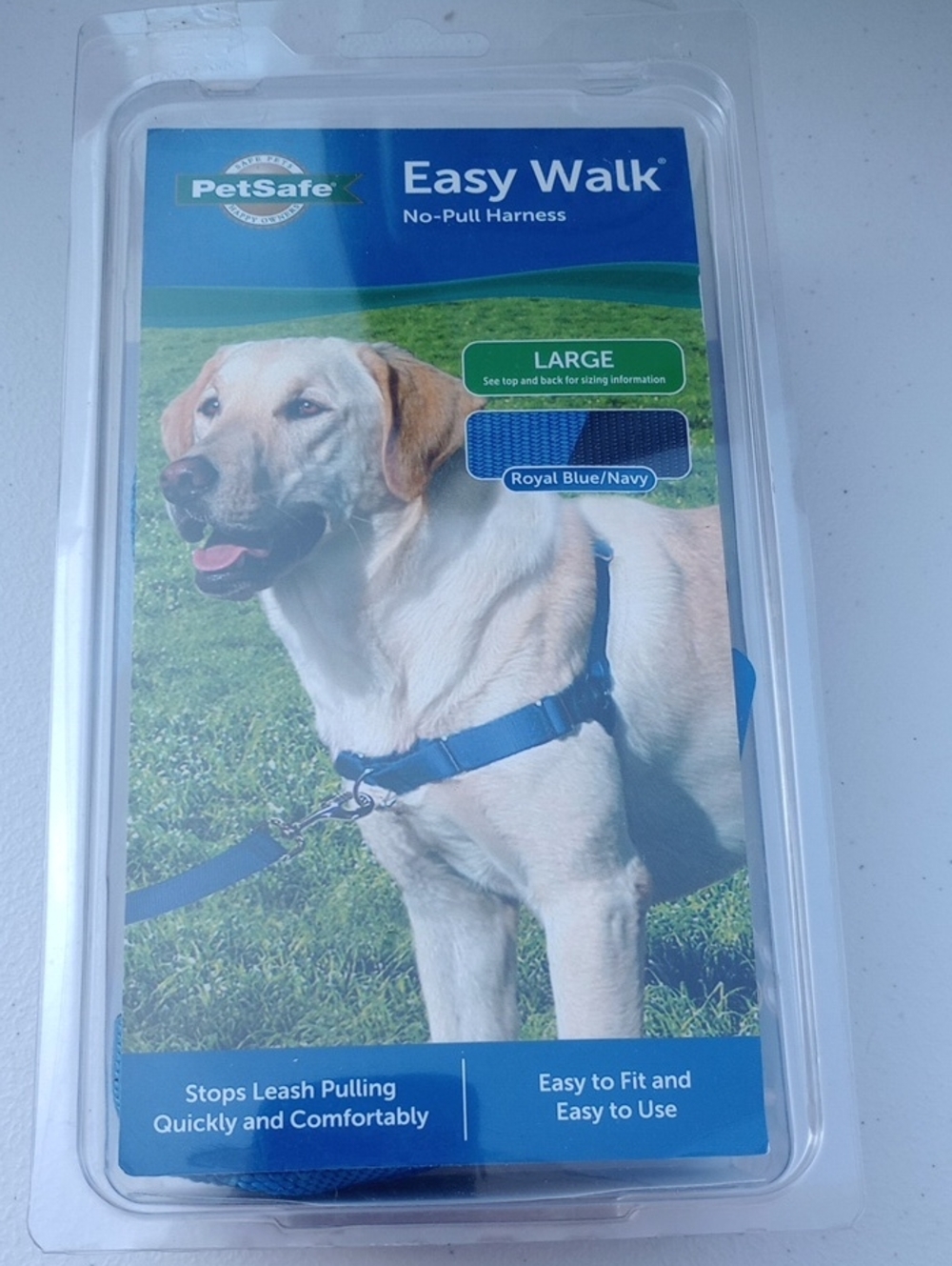 PetSafe Easy Walk No-Pull Dog Harness in Royal Blue/Navy - Large